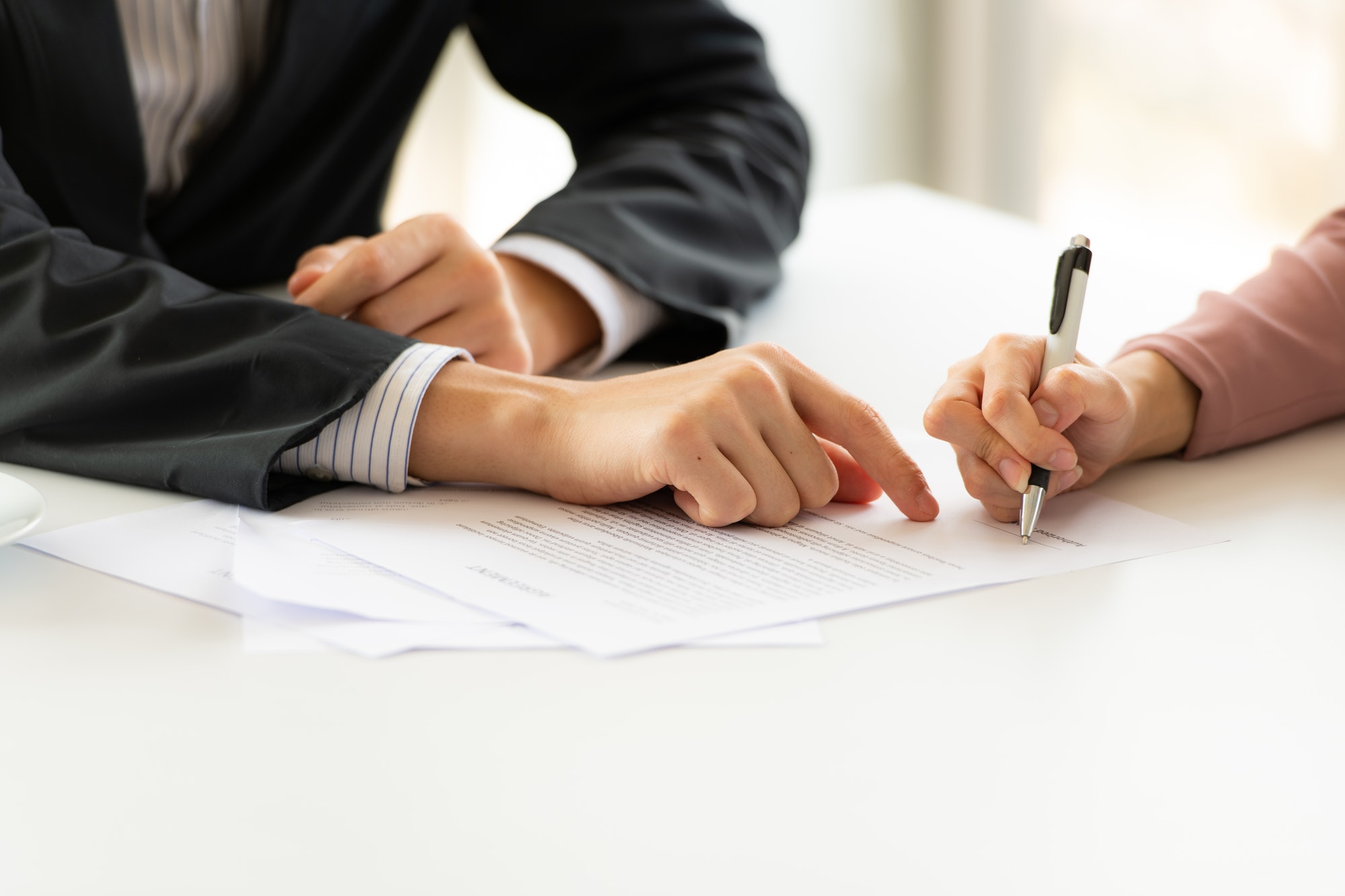 Signature sur le document
