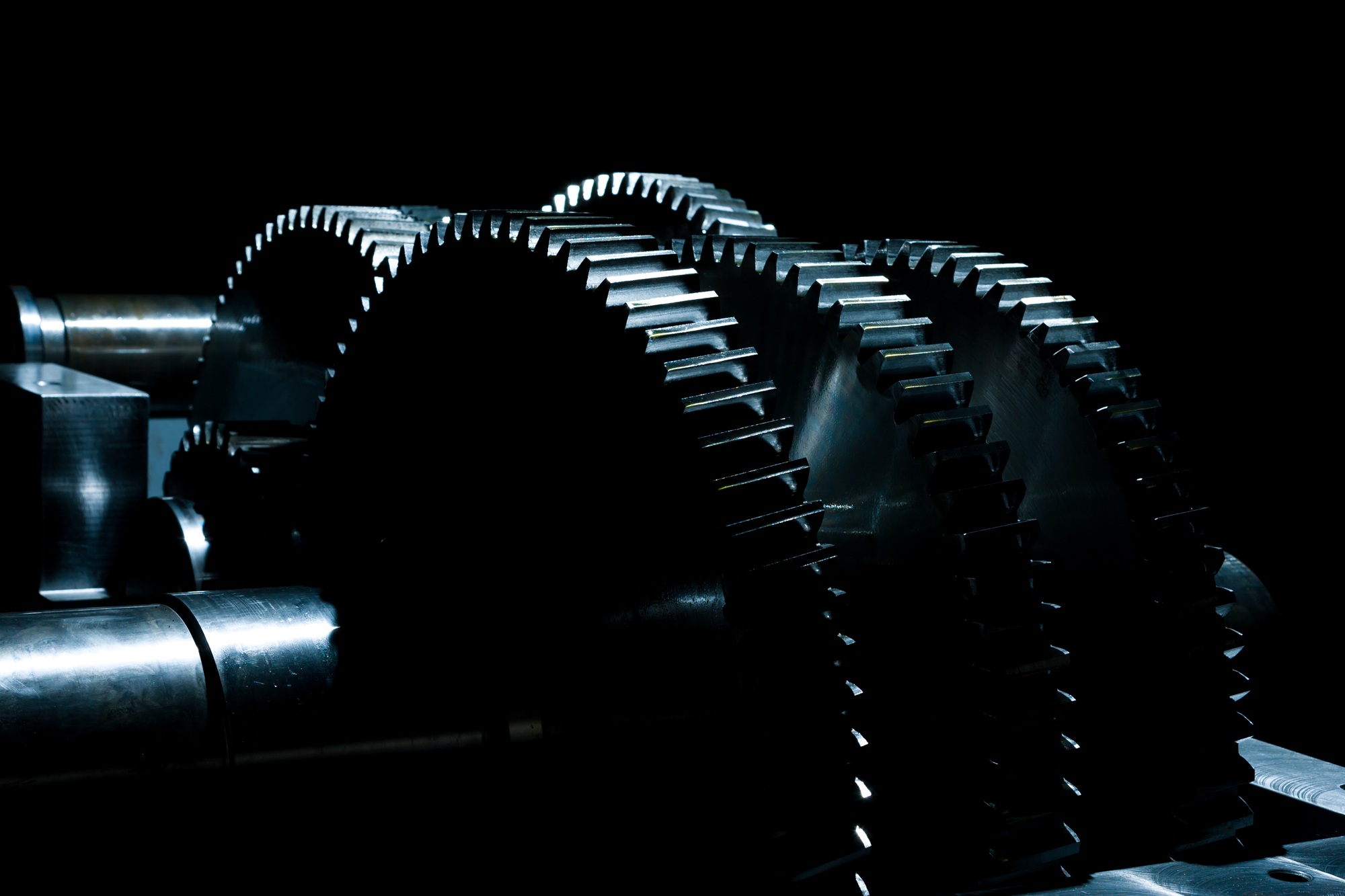 Metal Gears grandes roues de rouage dans le moteur.