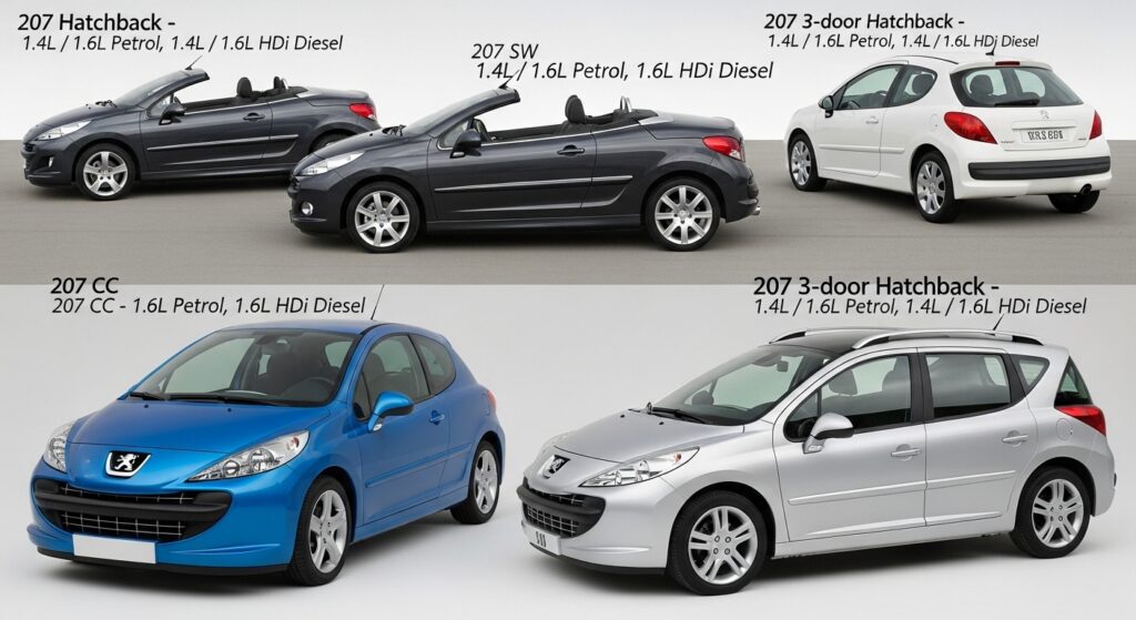 Peugeot 207 : modèles et motorisations