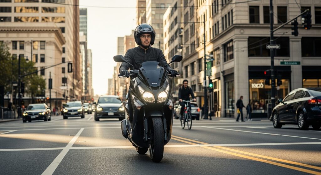 Comment conduire un scooter en ville