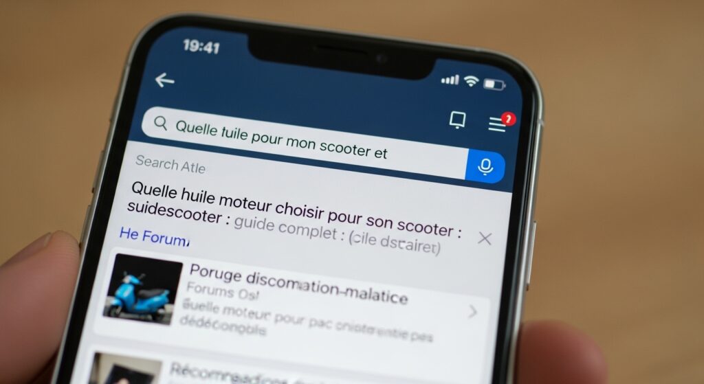 Quelle huile pour mon scooter et