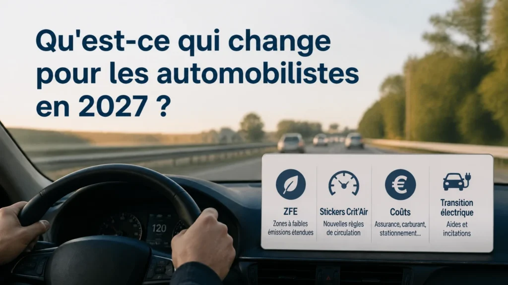 Qu'est-ce qui change pour les automobilistes en 2027 ?