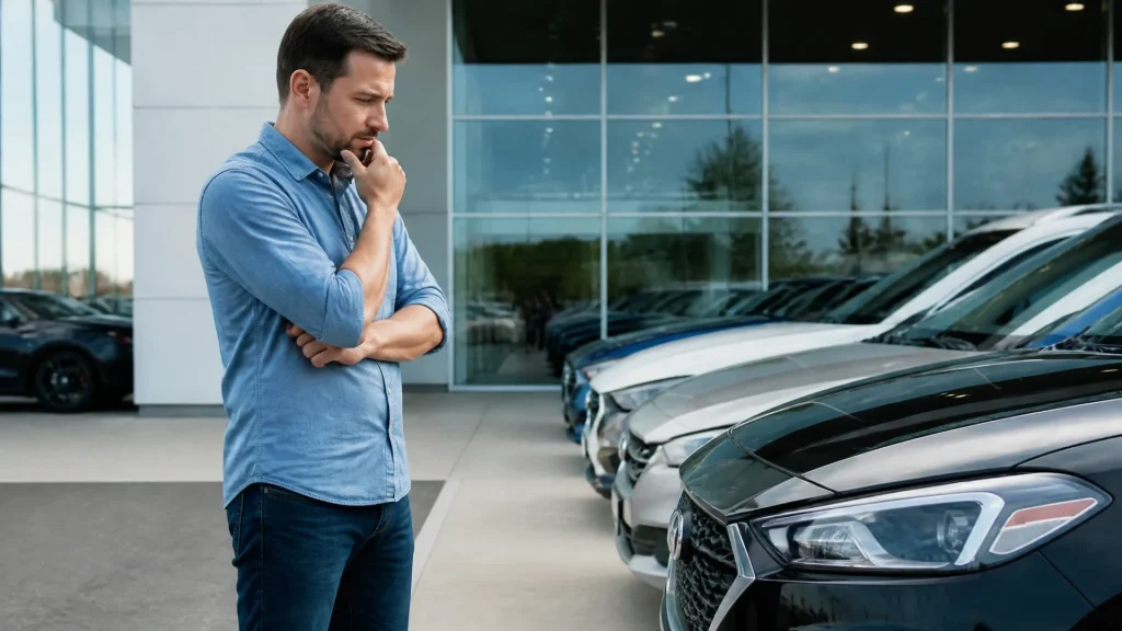 What is the point of buying a new car?